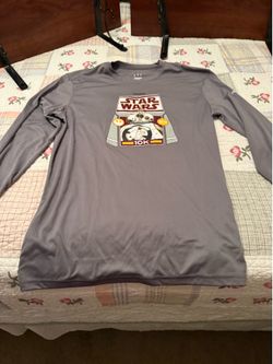Men’s Medium Champion Performance Long Sleeve Run Disney BB8 Athletic Shirt