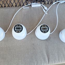 4 CAMARAS D SEGURIDAD-2WAY AUDIO SURVEILLANCE SYSTEMS🔥SPECIAL DEAL🔥 