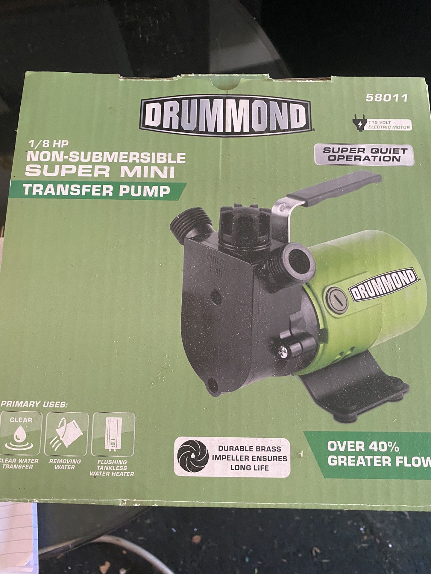 DRUMMOND transfer Pump