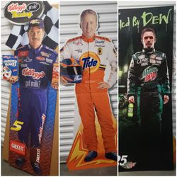 Collectors items, Nascar former drivers cardboard stands