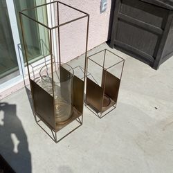 Gold Candle Holder Set