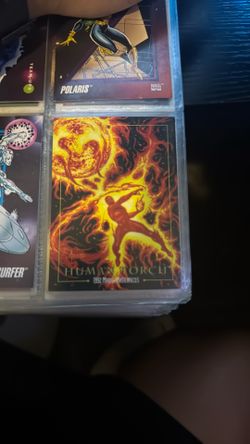 1992 Marvel Masterpieces Human Torch Card