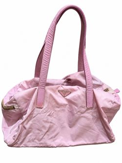 Prada Pink Nylon Shoulder Bag