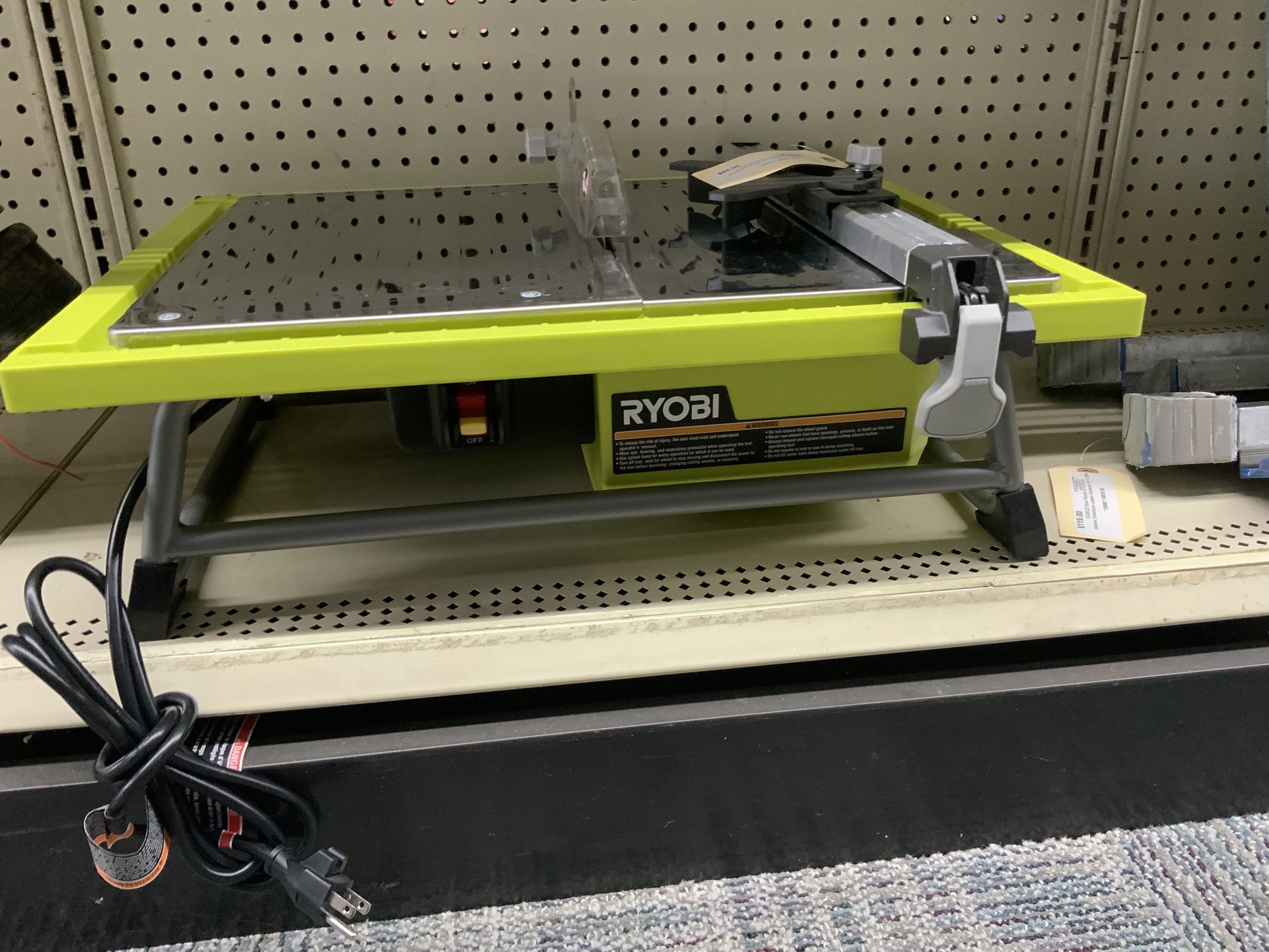 RYOBI 4.8 -Amps 7 in. Blade Corded Tabletop Wet Tile Saw