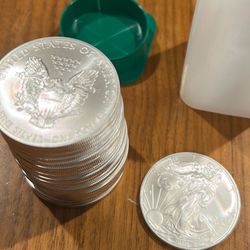 Silver Eagles 2012- Tube Of 20 Coins