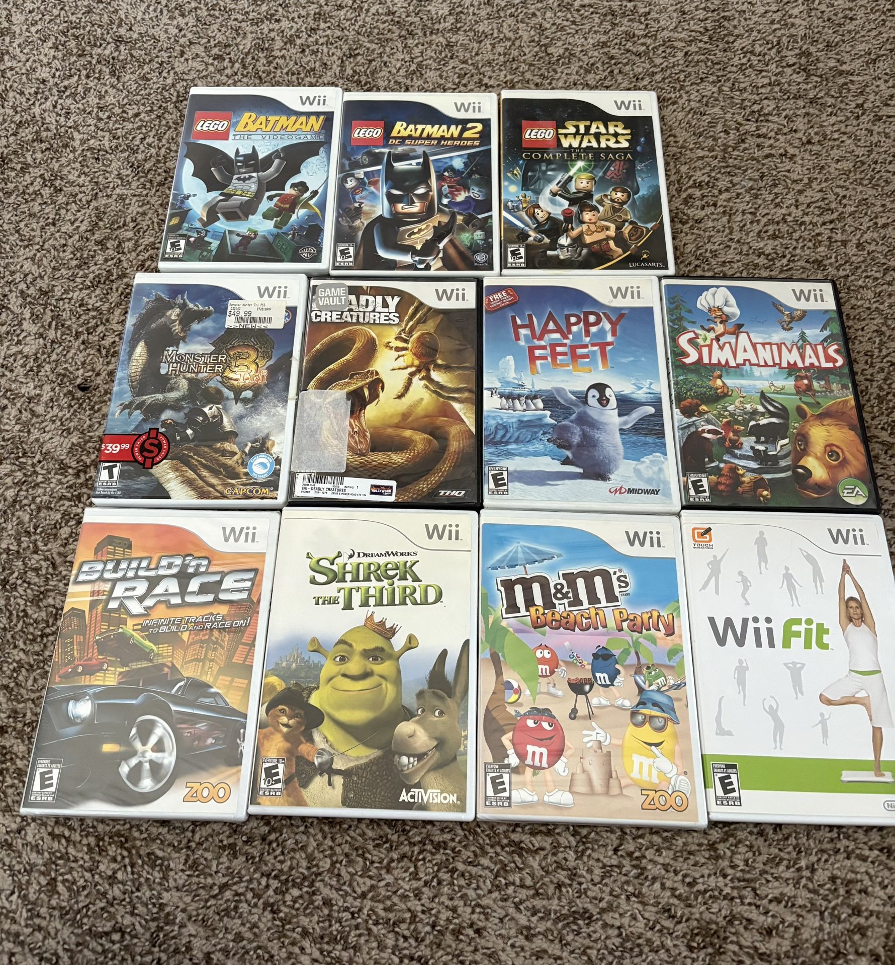 Various Games For The Wii