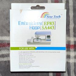 Sew Tech Embroidery Hoop for Brother Babylock EF83 SA443 NEW