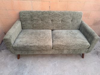 Green Mid Century Love Seat