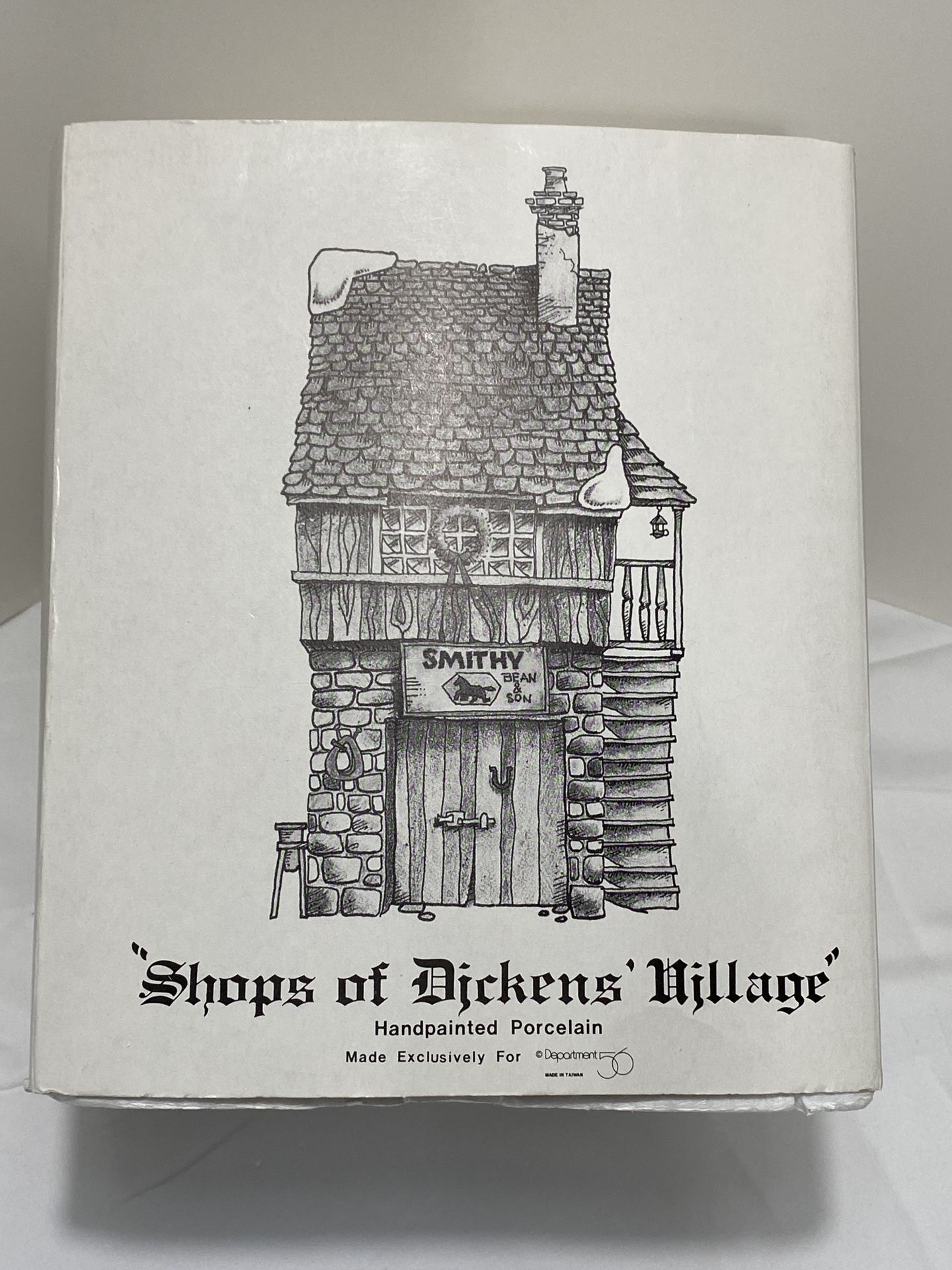 Dept 56 Bean&Son Smithy 1984 Shops of Dickens’ Village 65153 Mint, Box,New Light