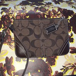Coach signature  Wristlet- NEW