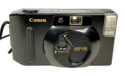 Vintage Canon Snappy S Fully Automatic Point & Shoot 35mm Film Camera - UNTESTED
