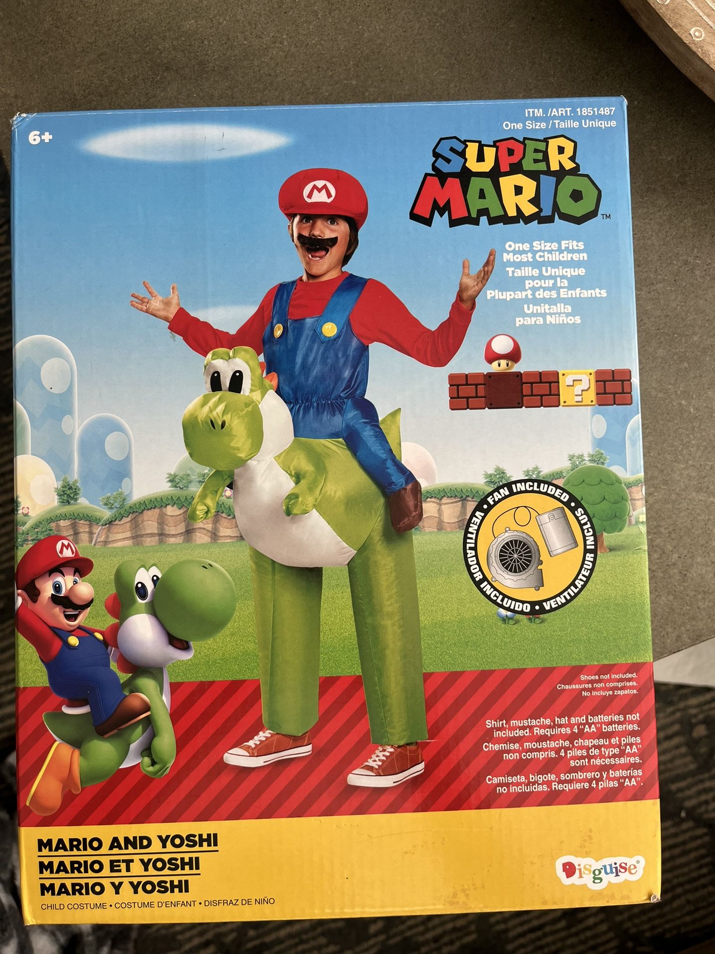 Mario Riding Yoshi Costume