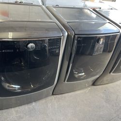 LG front load washer and electric dryer