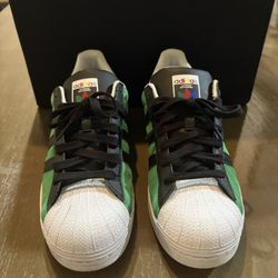 Adidas Superstar Suede - Green/ Black - Men's Size 11 - Retro Style Classic