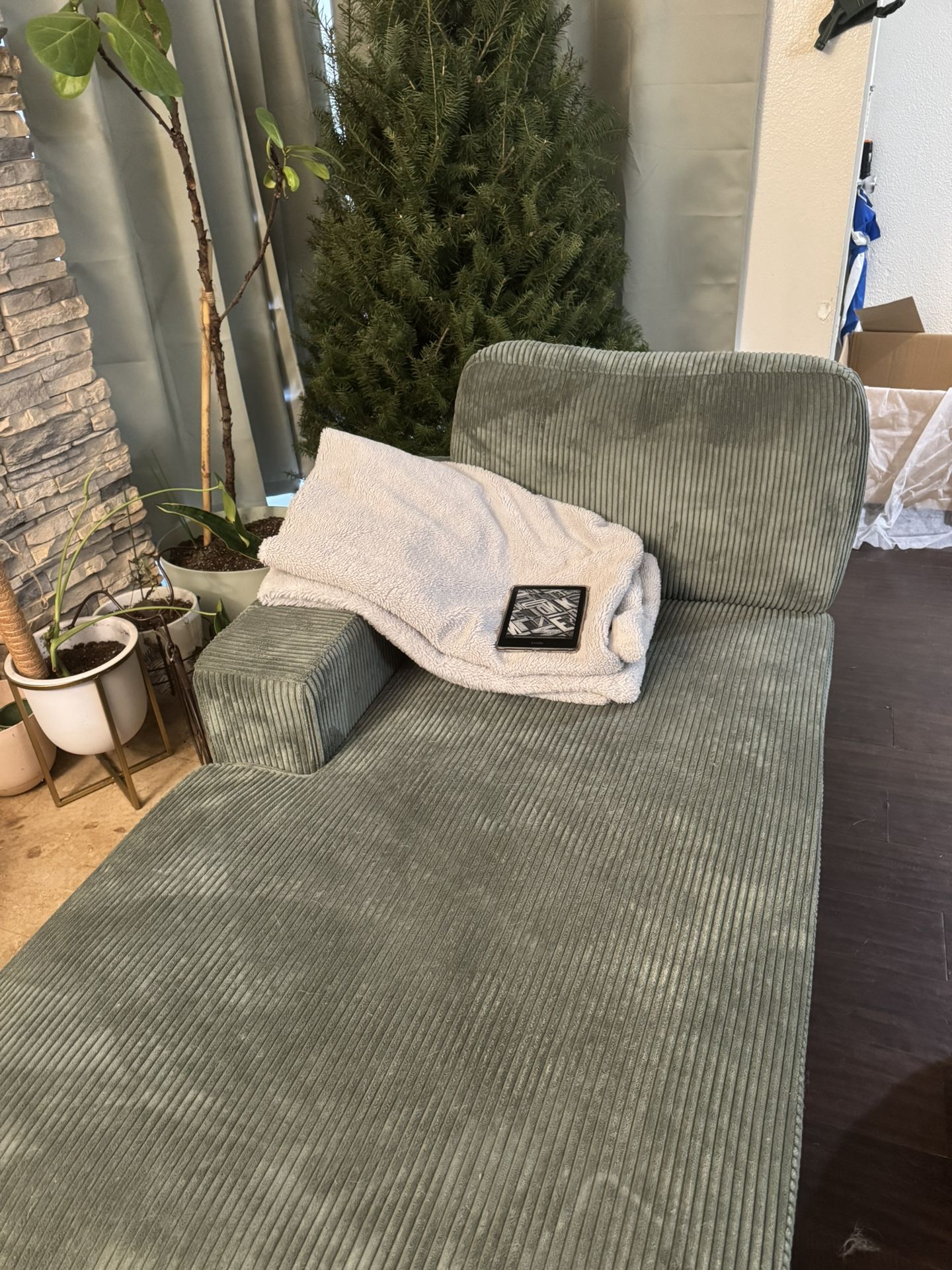 Green Corduroy Chair