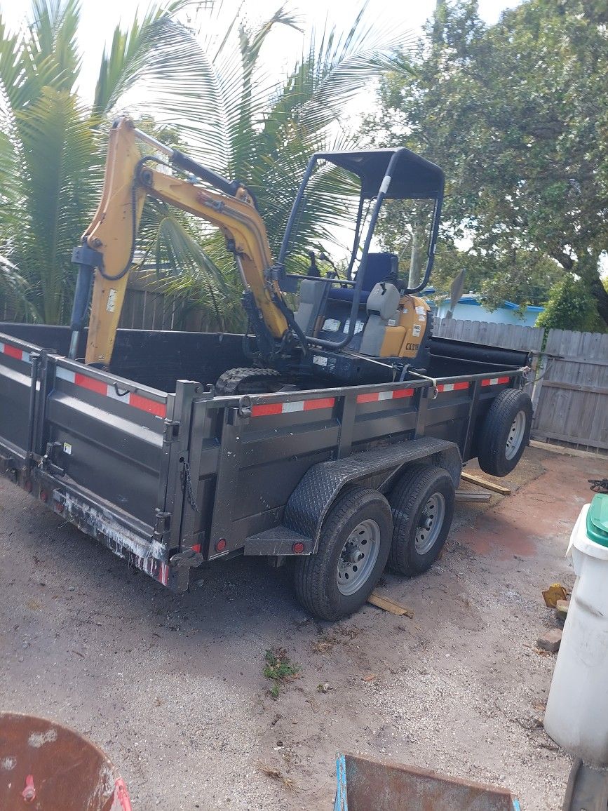 Mini Excavatore Fore Rent Also A Dump Trailer Any Job