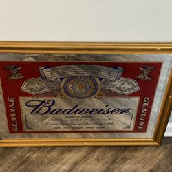 Budweiser Beer Mirror 