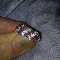 Ruby Ring.sterling silver ring