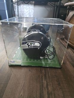Seahawks Helmet in Case