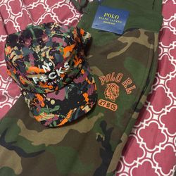Polo Joggers And Hat 