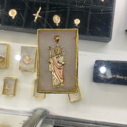 14k Gold 6 Gram St Jude Pendant 