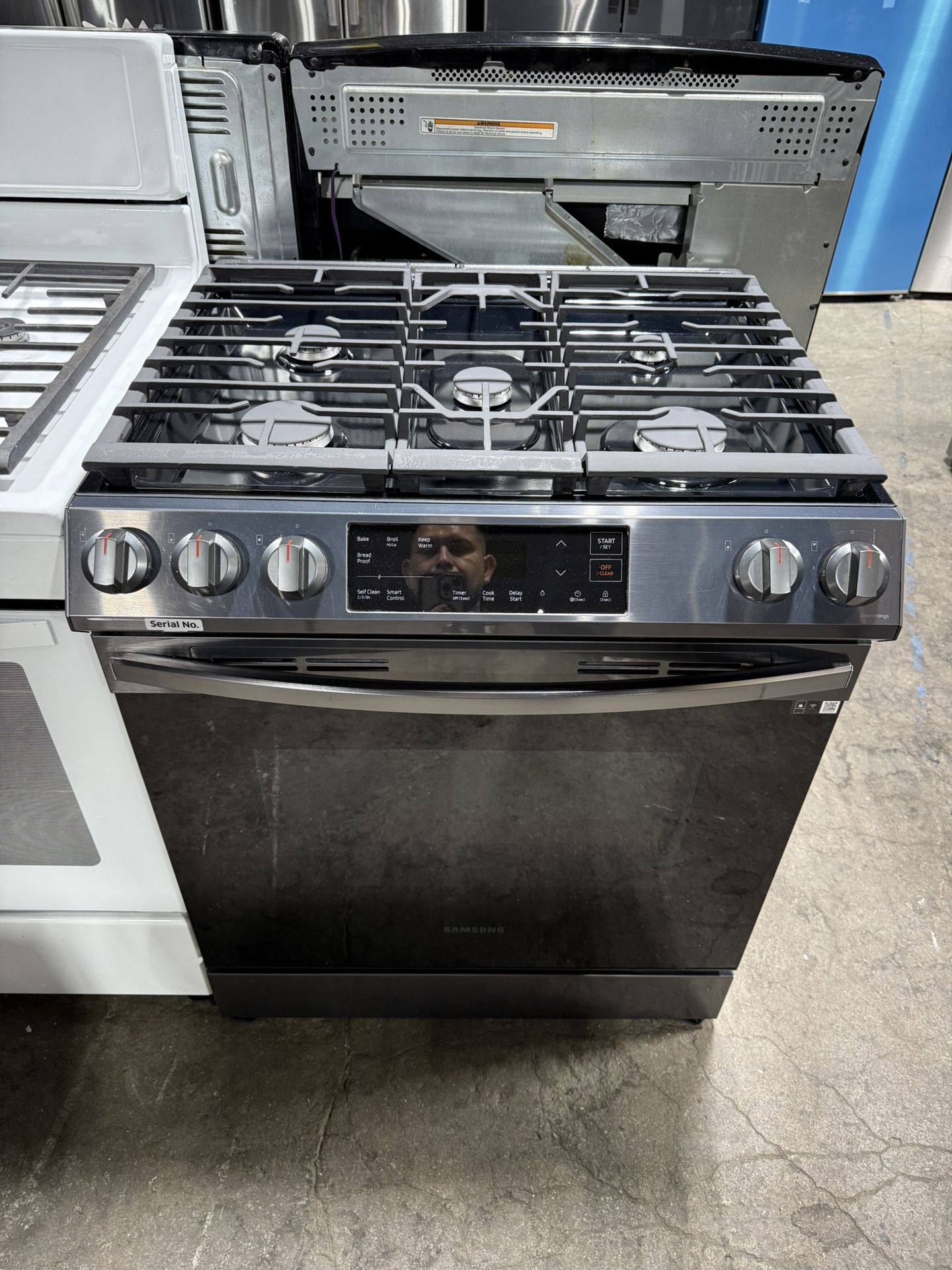 Samsung Stainless steel 5 burner Slidden in range stove