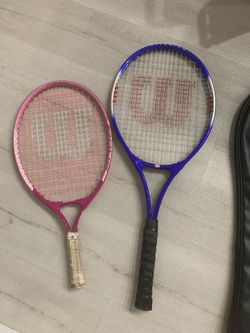 Two tennis racket - adult (with bag cover) and kids