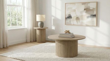 Coffee table set 2 pc Natural Oak finish. New Especial price