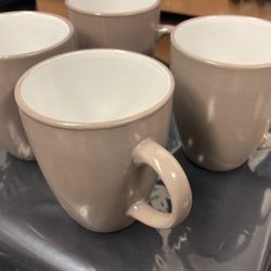 (4) Coffee Mugs New Micro Dishwasher Safe 
