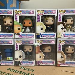 Funko Pop sets, Willy Wonka, Powerpuff Girls, A Team, Tokidoki, Squid Game, Firefly, Cowboy Bebop, Hello Kitty, Etc 