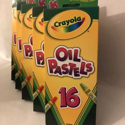 5 X Boxes  Crayola (16) Oil Pastels 