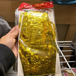 Gold Foil Curtain