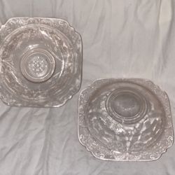  3 Vintage Madrid Pink Bowls