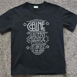 Black Celine Los Angeles T-Shirt