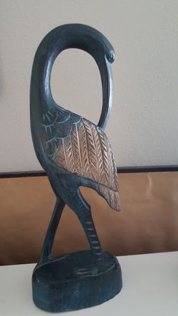 Hand made wood bird