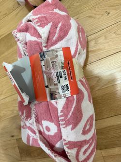Opalhouse Pink Floral Throw Blanket 50x60