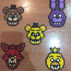 Pearler Bead Fnaf Magnets 