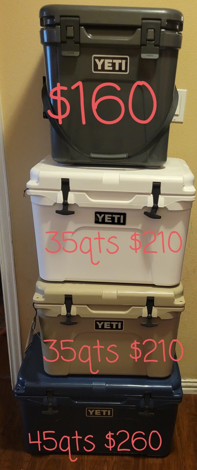 Yeti coolers