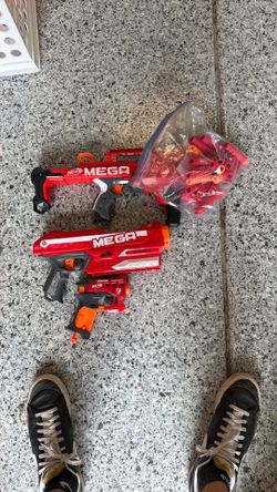 Nerf MEGA Dart Guns, 3 And Extra Projectiles