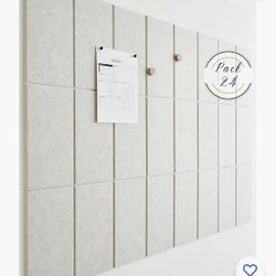 24 Pack Felt Wall Tiles Bulletin Board Panels – 47” x 35” Setup – $25  📍 Pickup Location: S. Durango & 215 near IKEA  Description: Brand new 24-piece