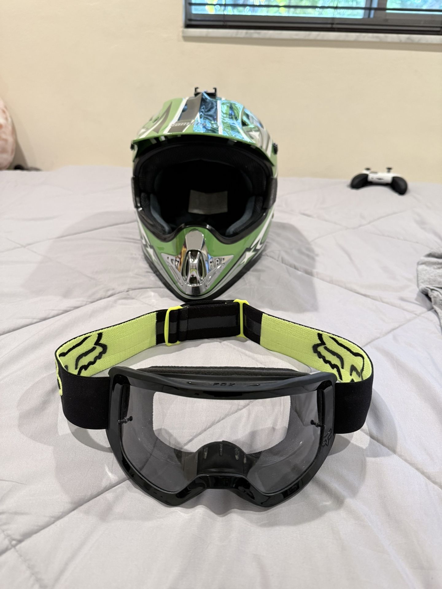 Motorcycle Helmet With Googles For Kids