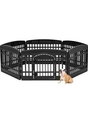 IRIS 6-Panel, 24" H USA Dog Playpen, Exercise Pet Playpen with Door