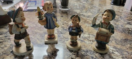 Vintage 4 Piece authentic German Porcelain Hummels