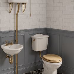 Vintage Bathroom Sink And Tank 