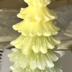 6” By 4” Base Paraffin/soy Wax Blend Pine Tree Candles