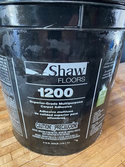 Shaw Carpet Adhesive 4 Gallons Brand New
