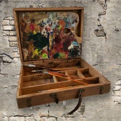 Vintage Artist Paint Box