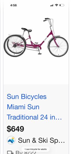 Sun brand tricycle Good condition $250 obo