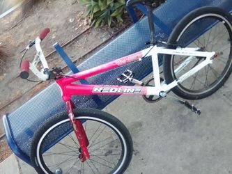 Redline BMX Bike red  and White 24in