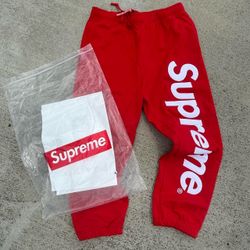Red Supreme Pants